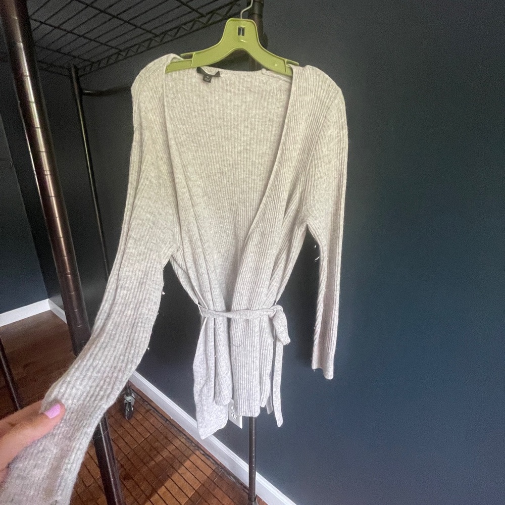 J Crew grey cardigan size medium
